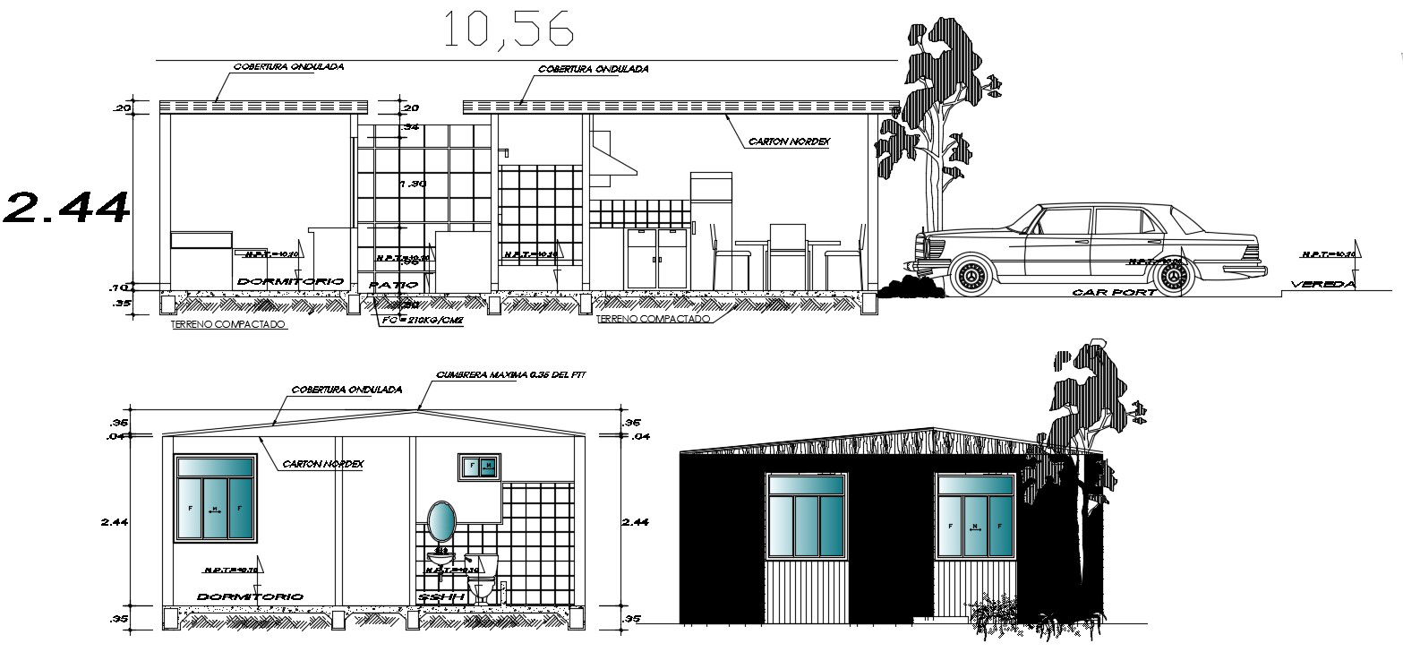 House design in AutoCAD file