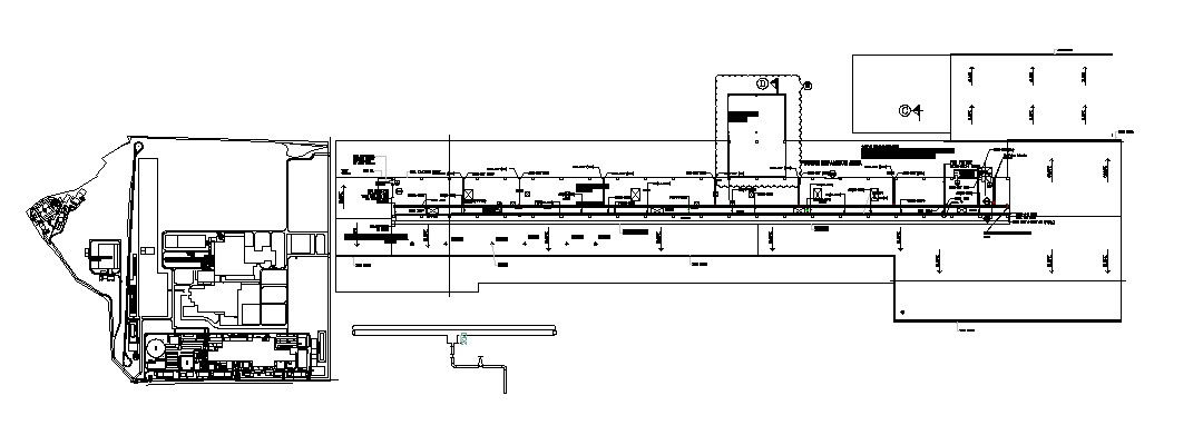 Design of the shopping center with detail dimension in dwg file