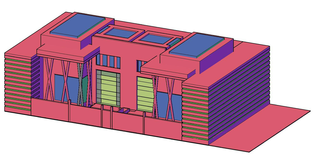 Design stuio with plan and 3d