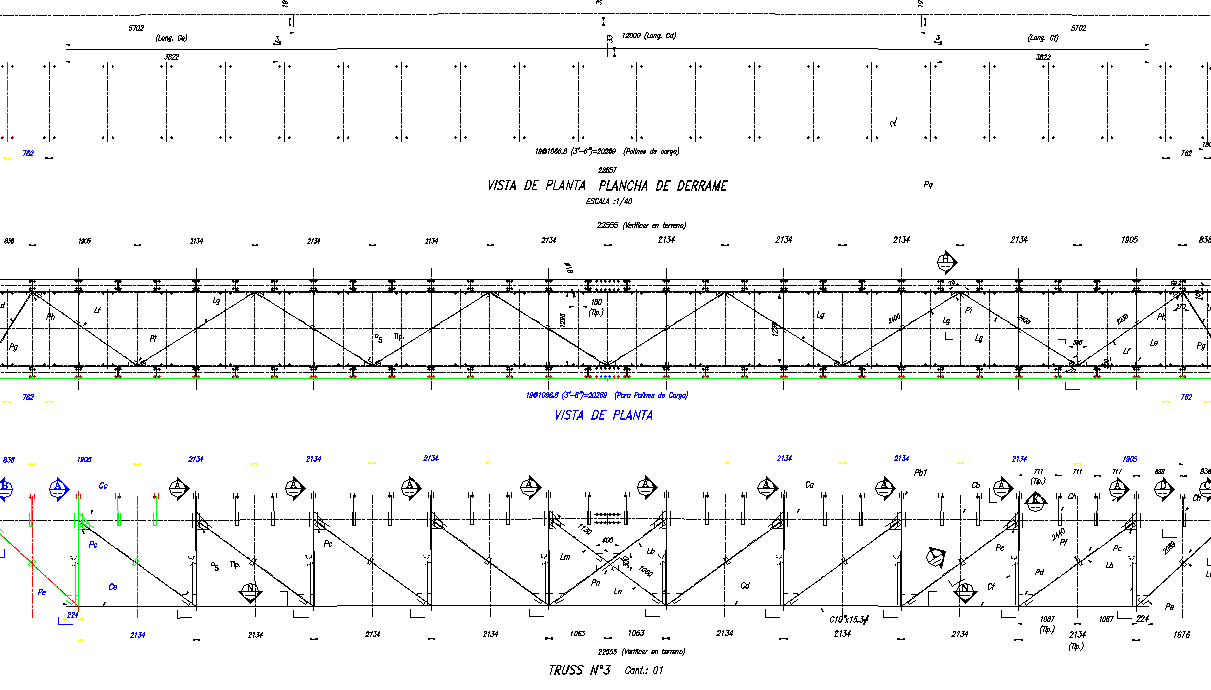 Design truss webbing dry coobing detail dwg file
