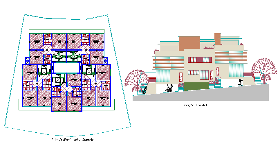 Design view of residence area