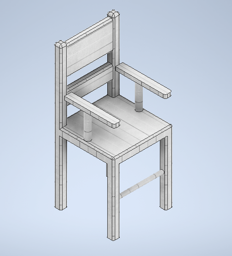 3D Chair Design Available in .max File for Interior Use