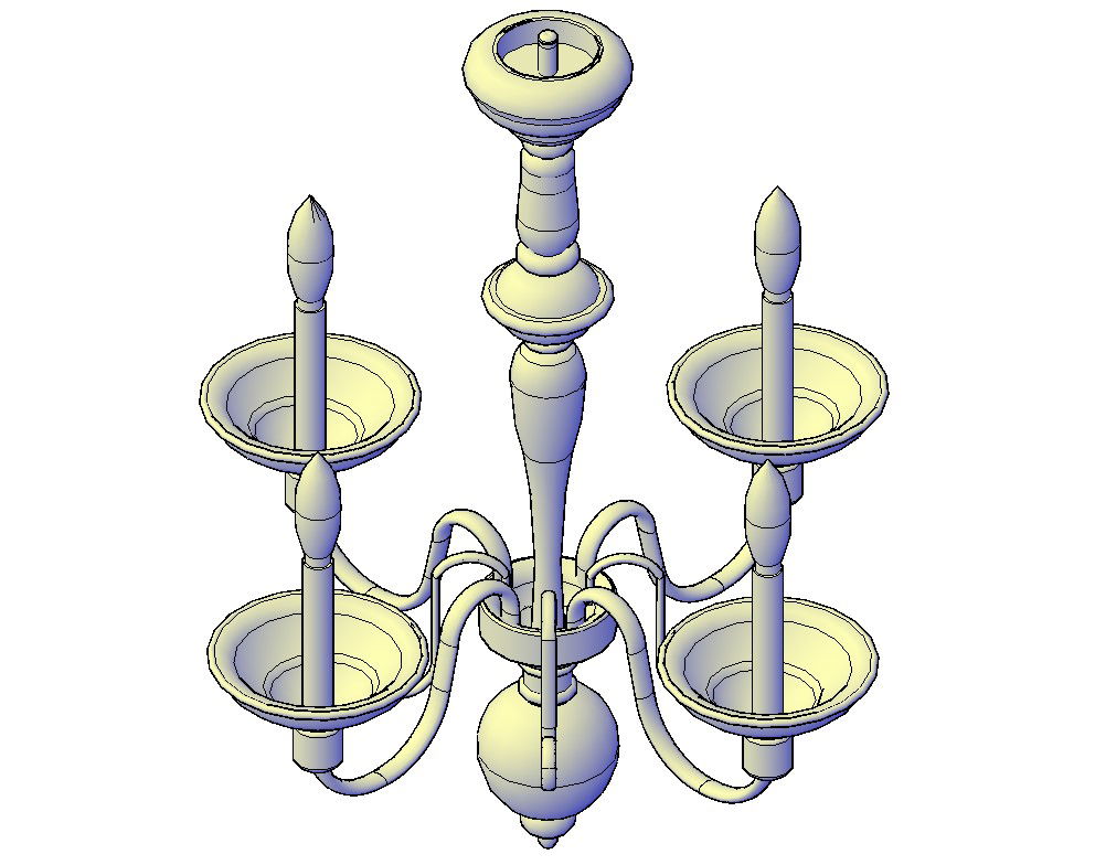 Designer Chandelier CAD File
