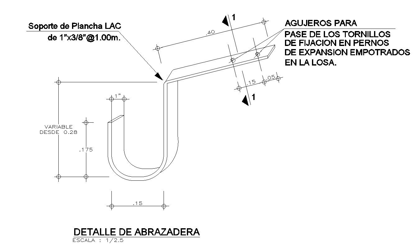 Design of CLAMP DETAIL in AutoCAD 2D, dwg file, CAD file