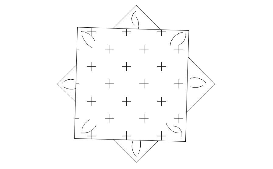 Design of Cushion in AutoCAD drawing, CAD file, dwg file