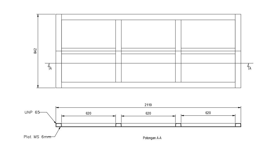 Design of box cover of incinerator in AutoCAD 2D drawing, CAD file, dwg file