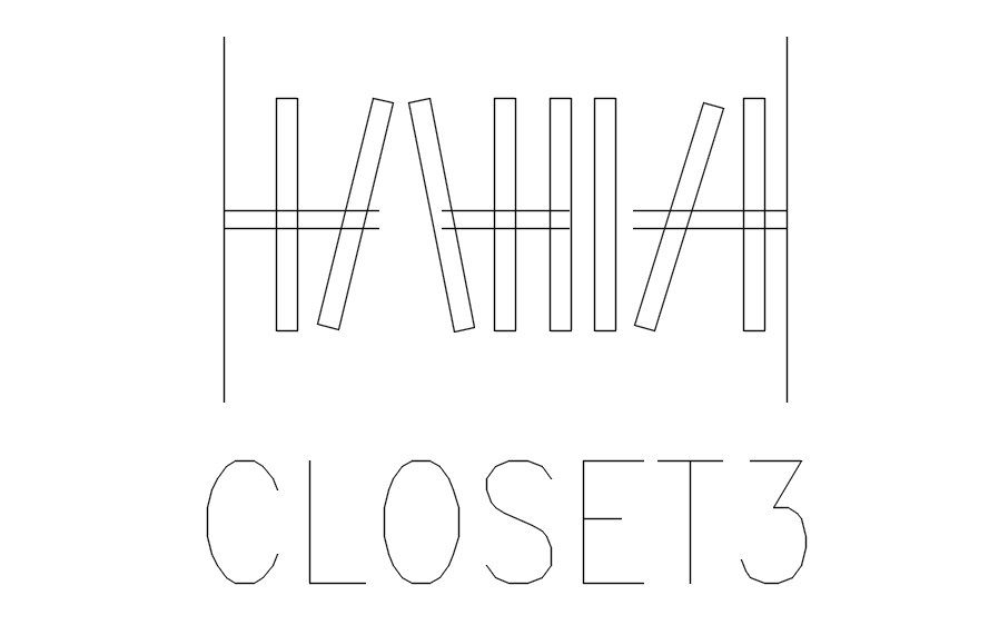 Detailed Closet Design CAD Block in AutoCAD 2D DWG Format