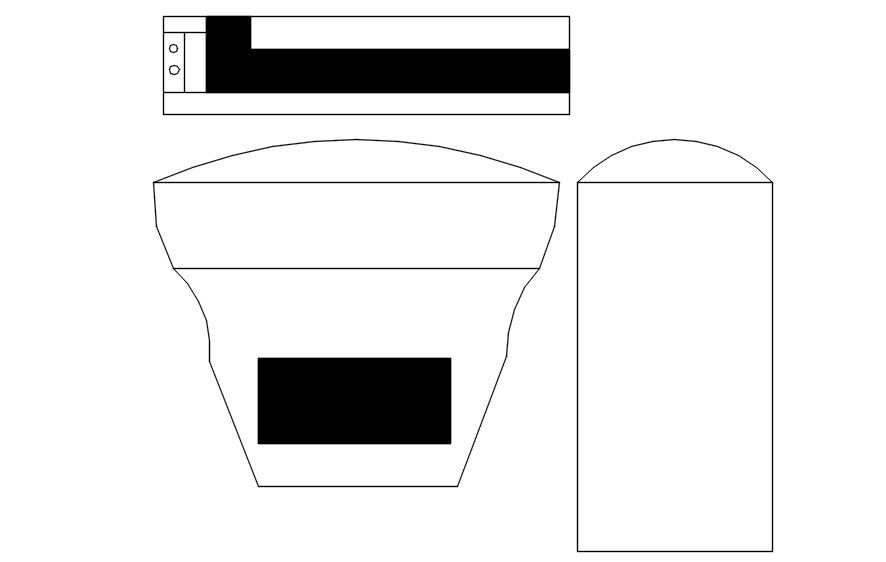 Design of computer in detail AutoCAD drawing, CAD file, dwg file