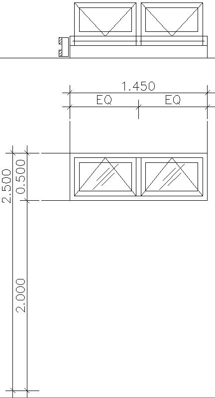 Design of double section ventilation