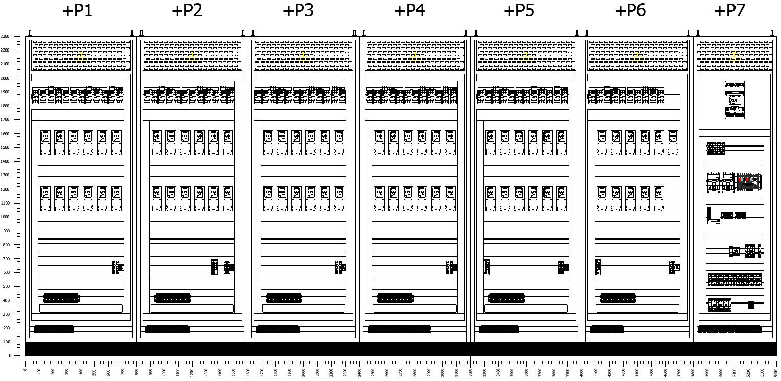 Front Elevation Plan with Architectural CAD Drawing File