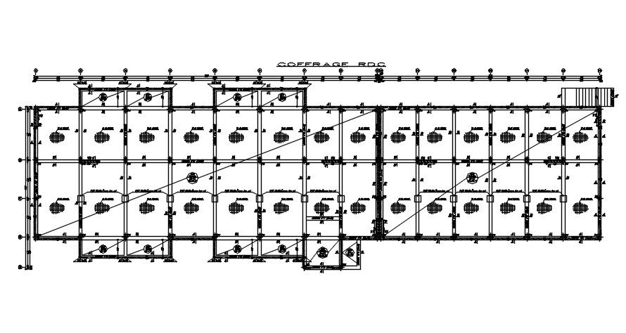 Design of ground floor formwork in detail AutoCAD 2D drawing, CAD file, dwg file