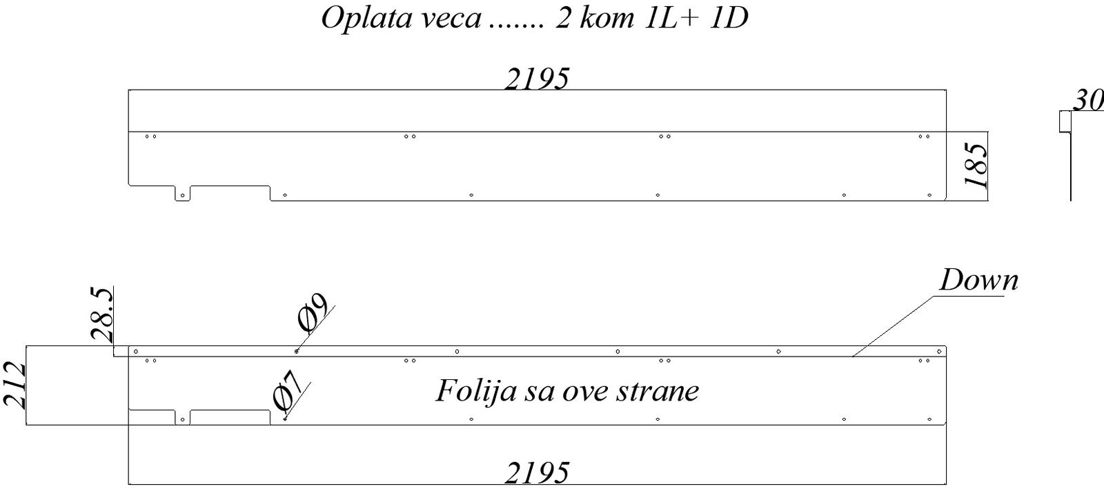 Design of higher formwork with detailing and dimensions