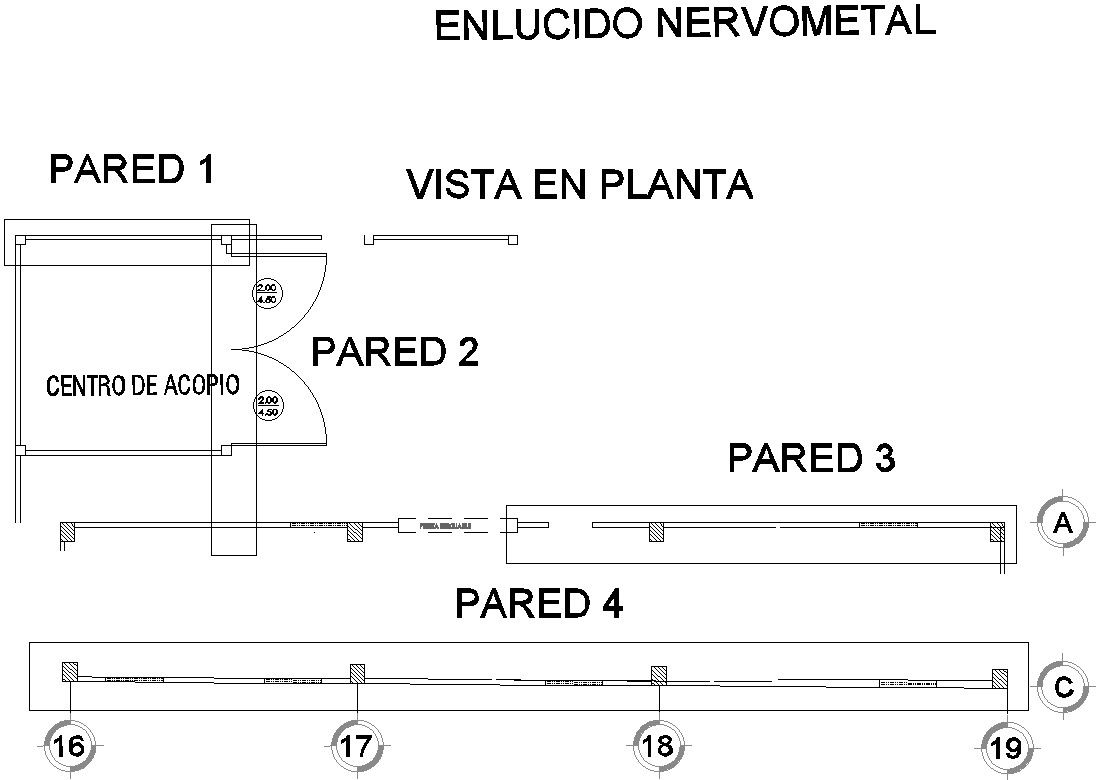 Design of metal plaster with detailing