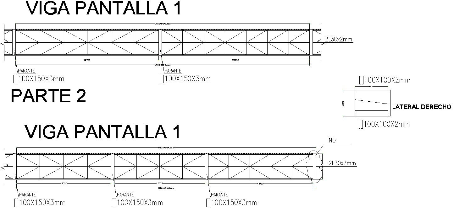 Design of screen beam with detailing
