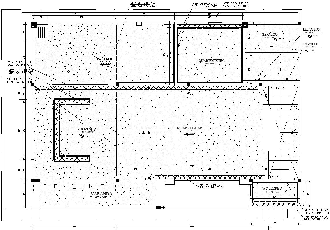 Design of top view of house