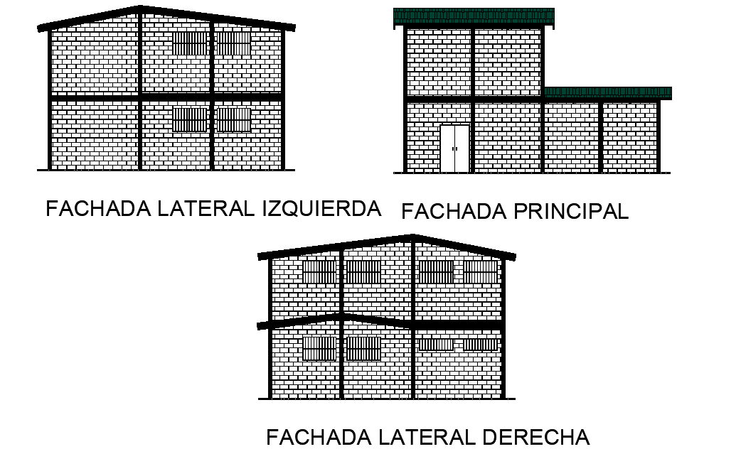 Detail Elevation community house plan detail dwg file
