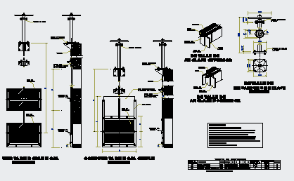 Detail drawing of Joinery parts of gates design drawing