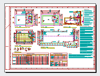 Detail drawing of Pump house design drawing