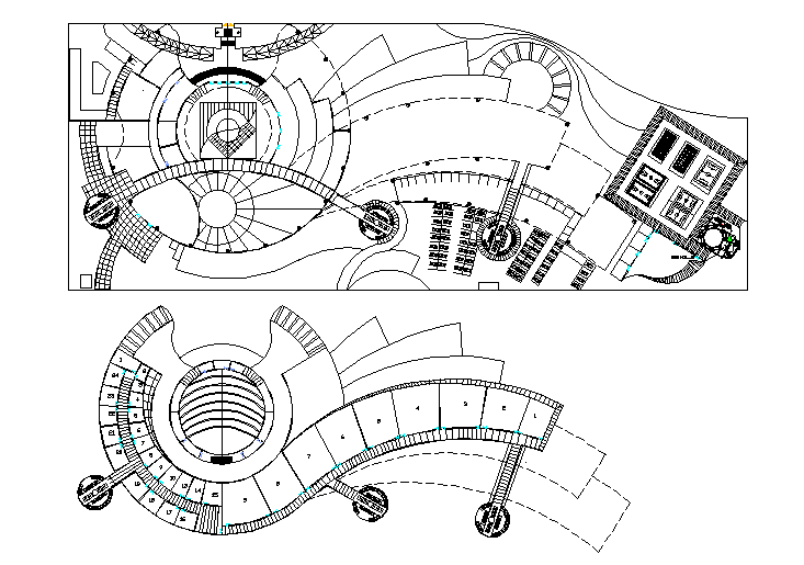 Detail drawing of art faculty campus.