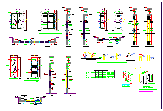 Detail drawing of door detail openings design drawing