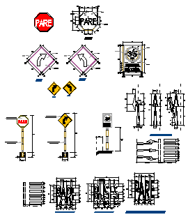Detail drawing of signaling design drawing