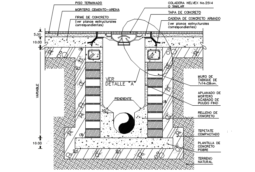 Detail drawing of the strainer with dwg file