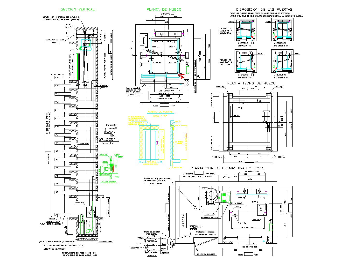 Detail Elevator Plan AutoCAD File | Download CAD Drawings