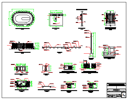 Detail of Protective Grid and load taking design drawing
