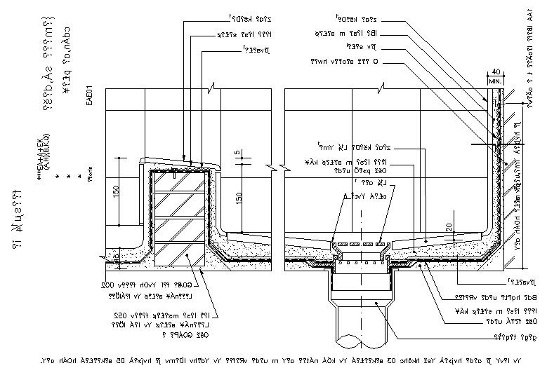 Detail of bath dwg file