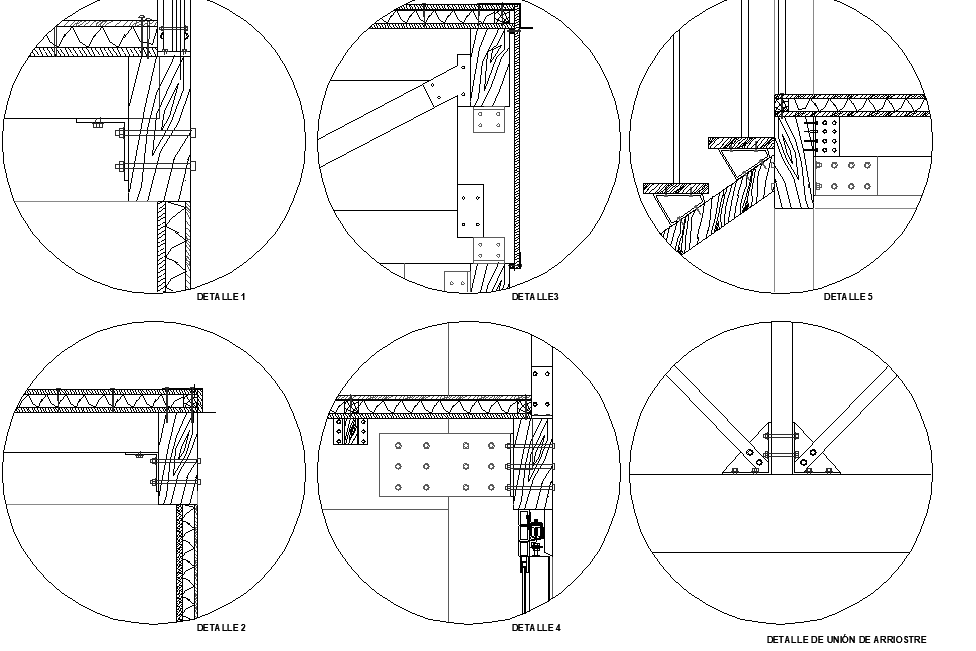 Detail of column and beam joint autocad file