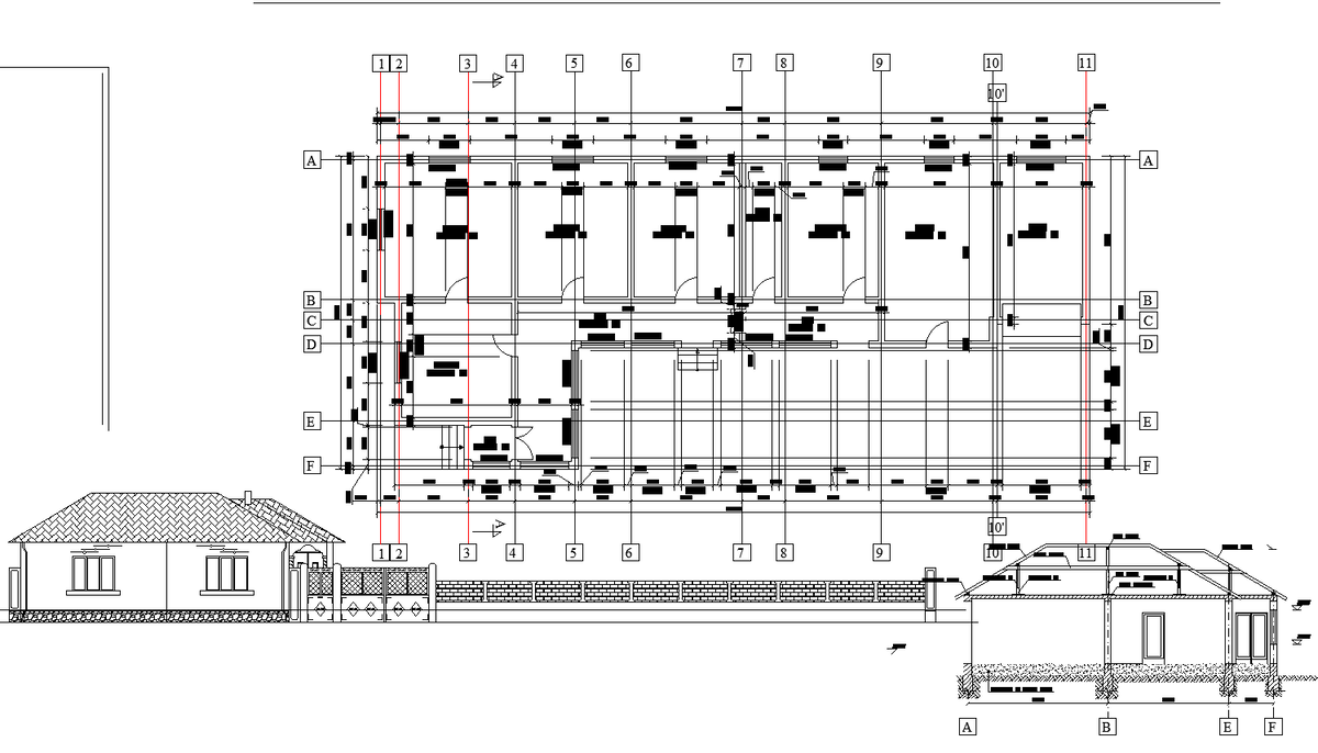 Detail of eco-logical house plan dwg detail.,