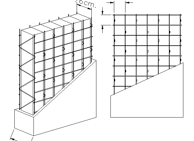 Detail of electric panel dwg file
