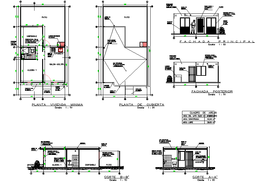 Detail of house planning detail dwg file