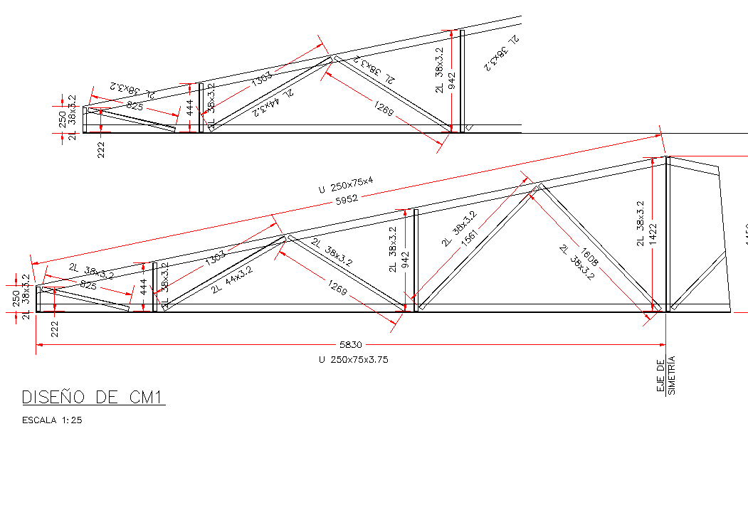 Detail of industrial sheep dwg file