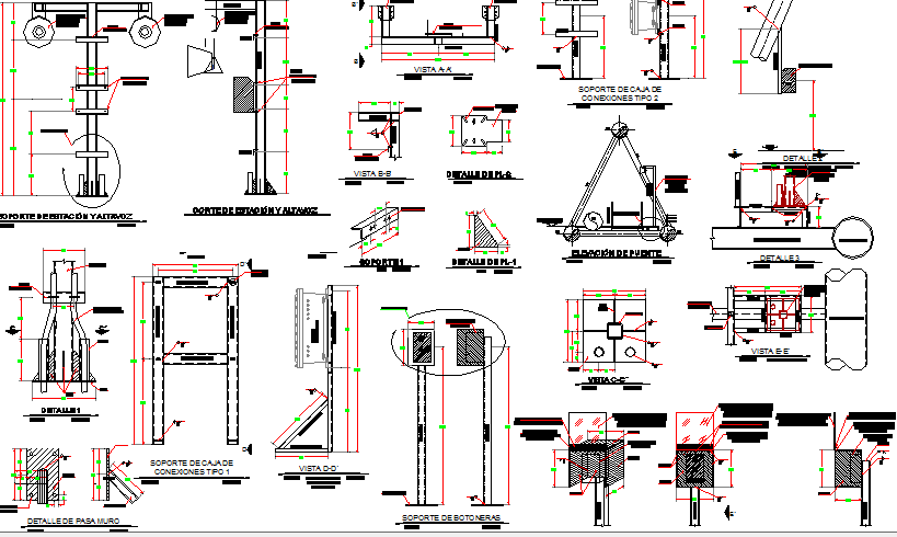 Detail of keypad and paging system dwg file