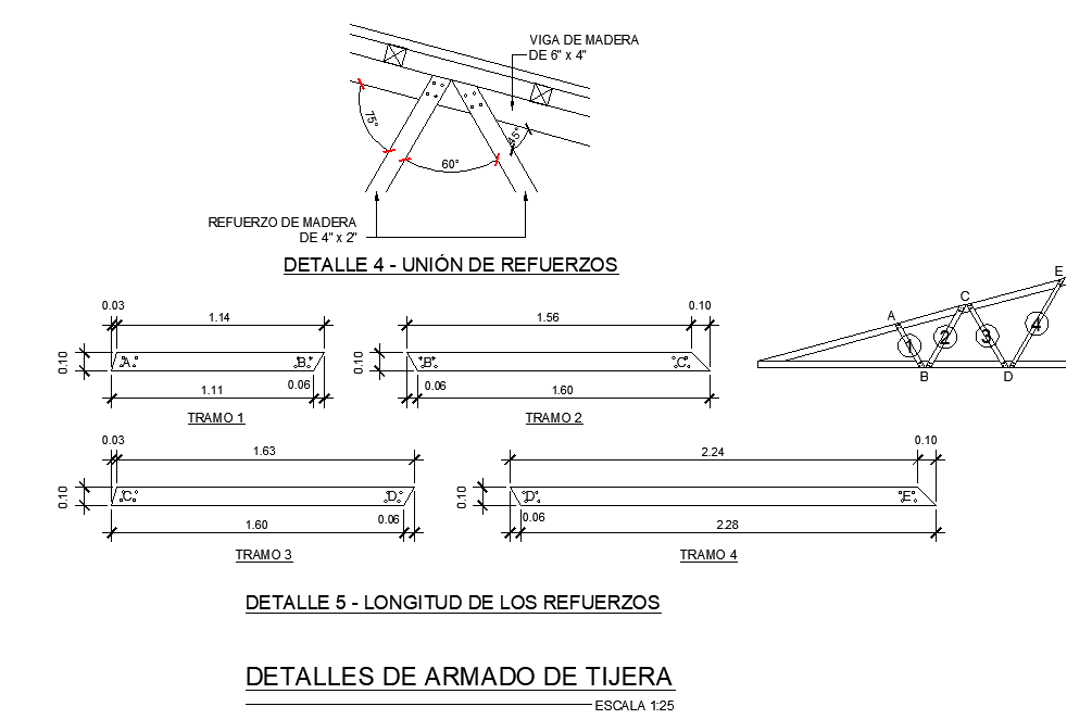 Detail of scissors assembly autocad file