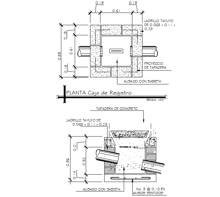 Detail of tank dwg file