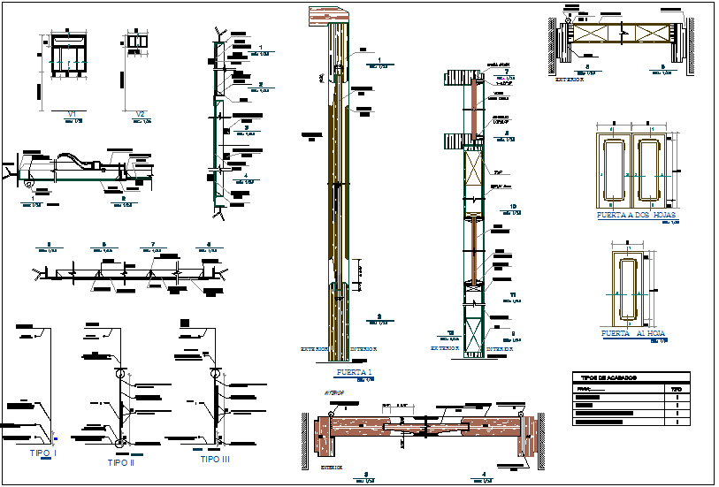 Detailed Window & Door Design in DWG Blocks for CAD Drafting