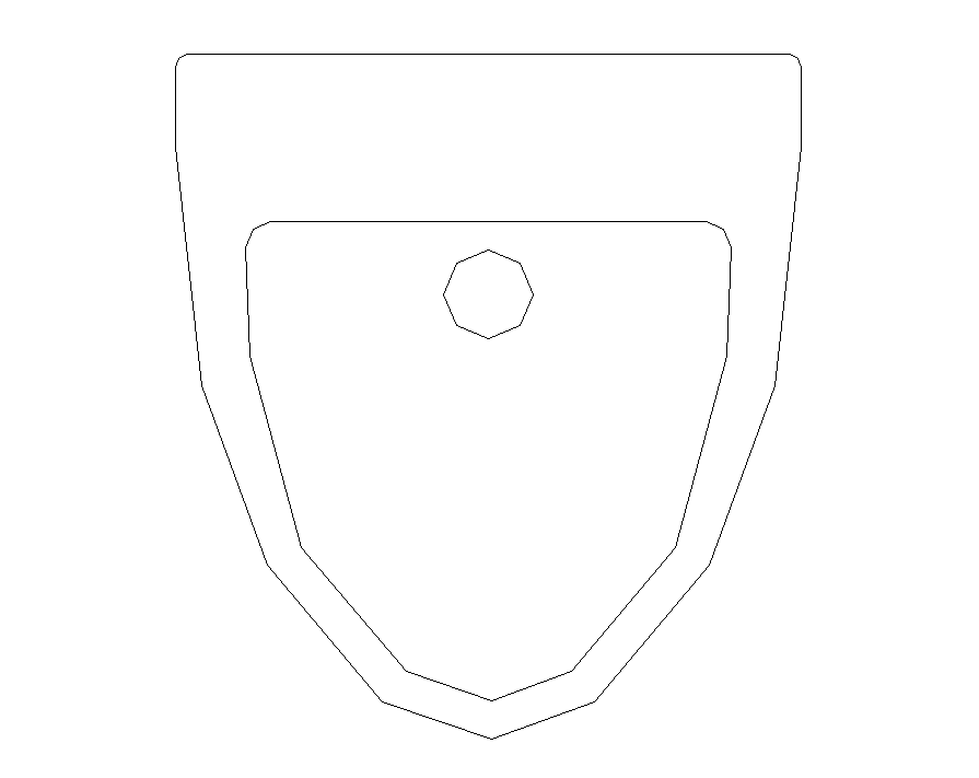 Detail sanitary toilet 2d view CAD block layout file