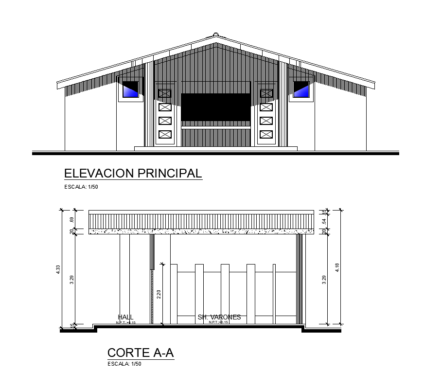 Detail sanitary toilet elevation and section 2d view layout file