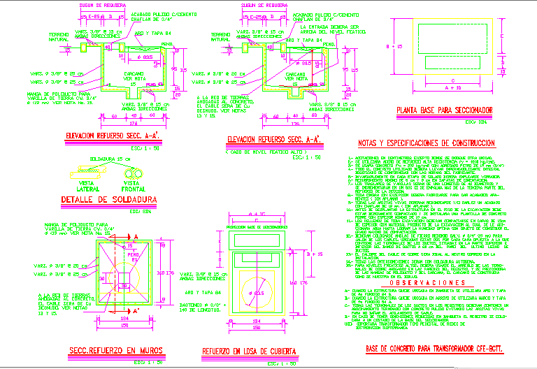 Detail switch and transformer switchgear