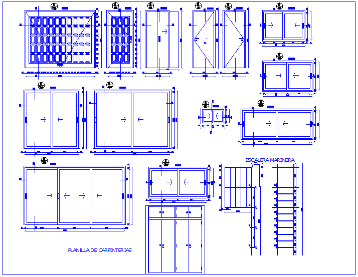 Detail view of door and window