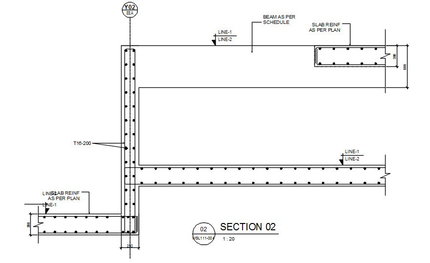 Detail Drawing of Reinforcement given in this autocad drawing file. Download the Auto Cad 2D DWG file now.