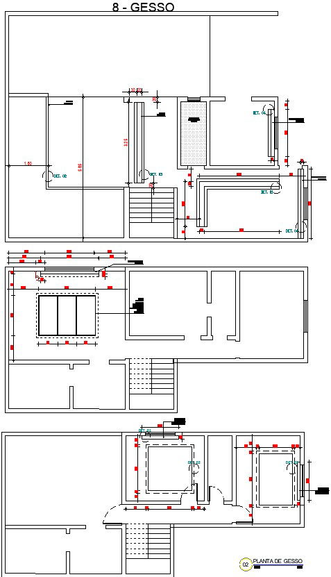 Detail Plaster plan layout.