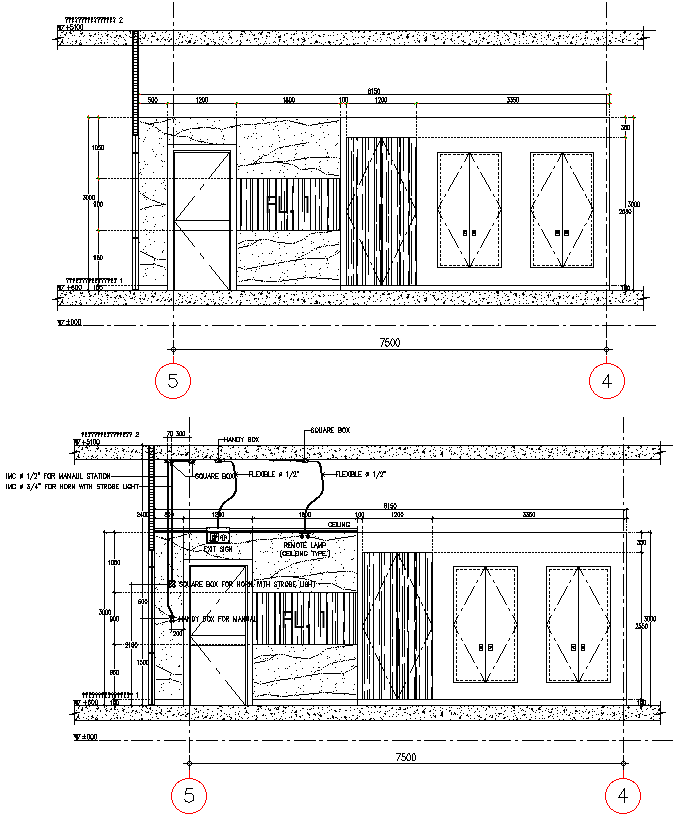 Detail Section of Dectctor Smoke Ceiling type DEG AutoCAD file