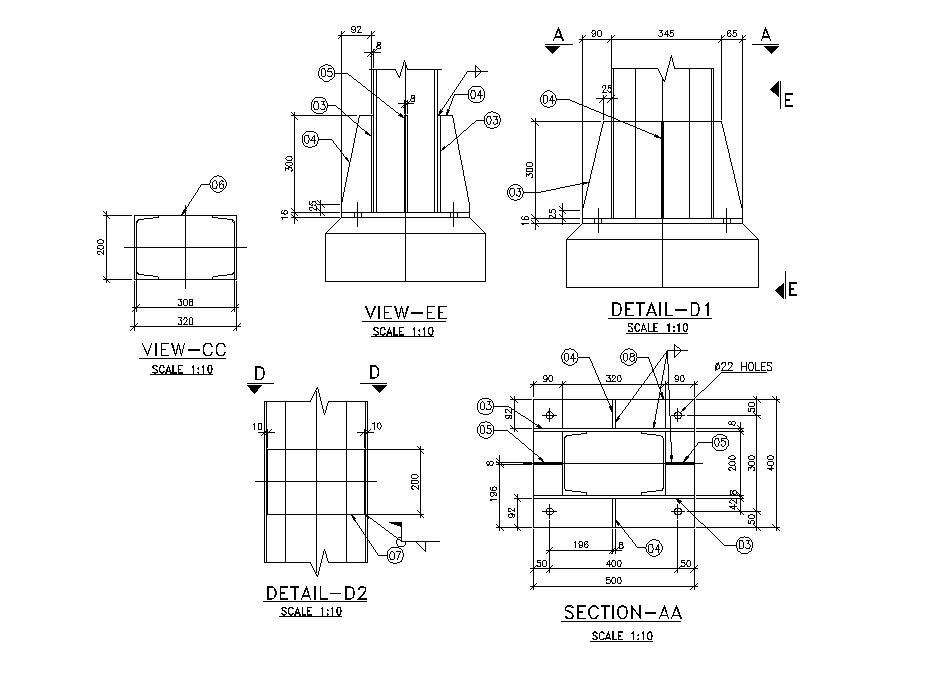 Detail and section of elevator has given in the form of 2D Autocad DWG drawing file. Download the 2D Autocad DWG drawing file.