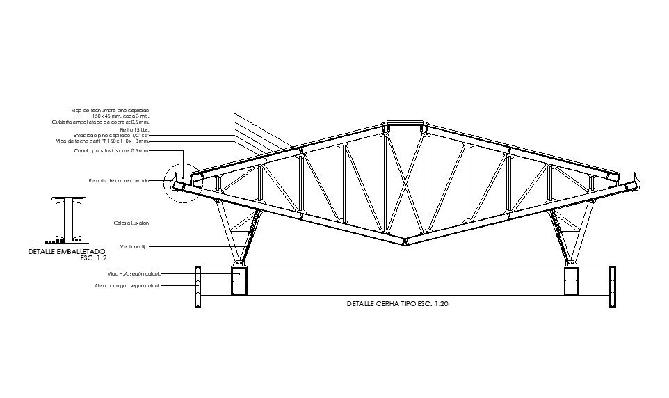 Detail cerha type is given in this Autocad drawing model. Download now.