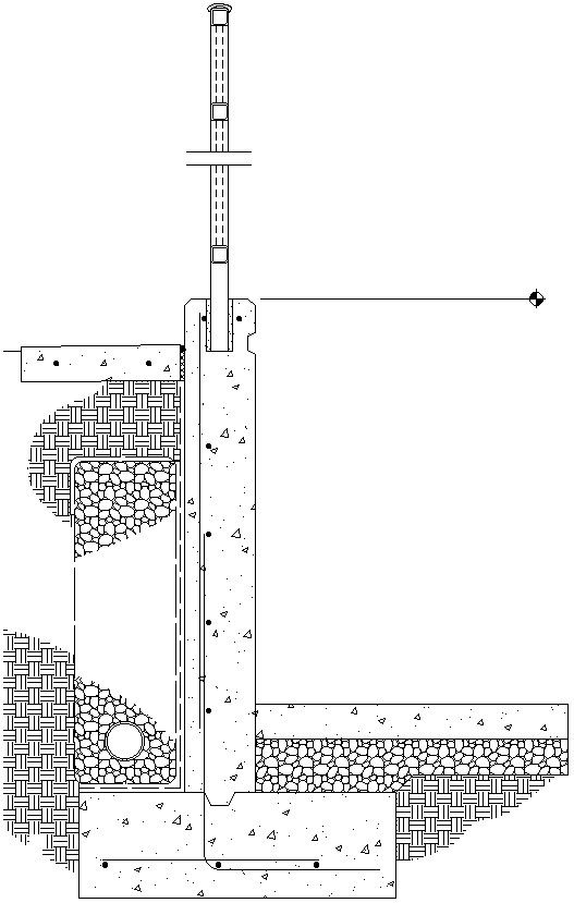Detail column section in AutoCAD 2D, dwg file, CAD file