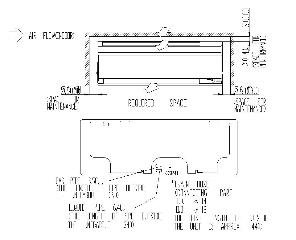 Detail design of air conditioner parts in AutoCAD 2D drawing, CAD file, dwg file