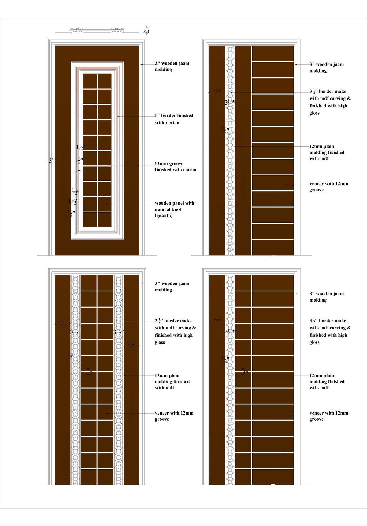 Detail door design